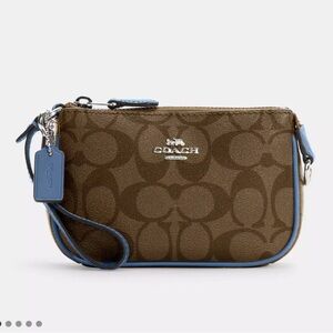 Brand New COACH Nolita 15 in Signature Canvas & Stone Blue